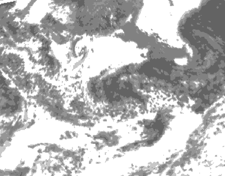 GDPS total cloud 168 hour forecast chart for Canada based on 2026/08/04 0000Z data