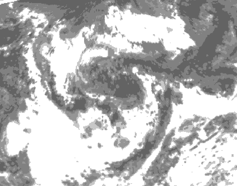 GDPS total cloud 042 hour forecast chart for Canada based on 2026/08/04 1200Z data