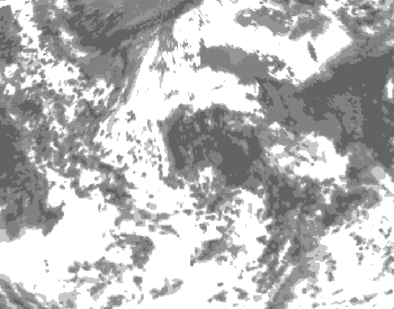 GDPS total cloud 114 hour forecast chart for Canada based on 2026/08/04 1200Z data