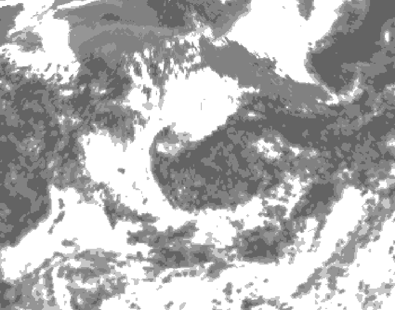 GDPS total cloud 168 hour forecast chart for Canada based on 2026/08/04 1200Z data