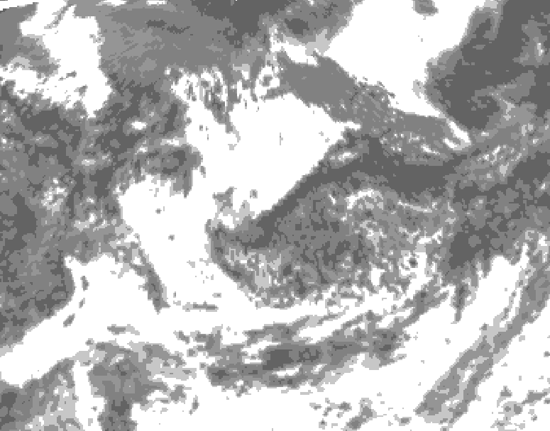 GDPS total cloud 174 hour forecast chart for Canada based on 2026/08/04 1200Z data