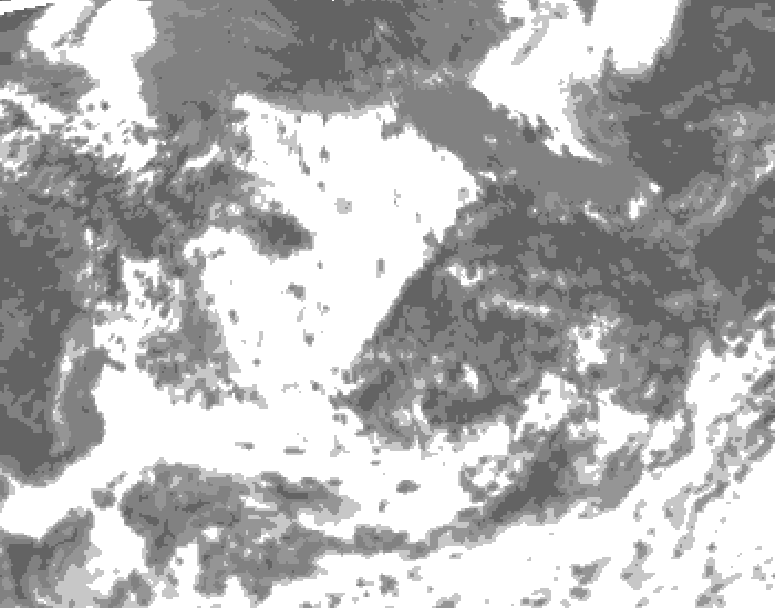 GDPS total cloud 186 hour forecast chart for Canada based on 2026/08/04 1200Z data