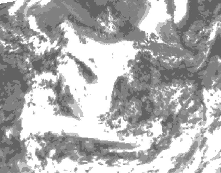 GDPS total cloud 198 hour forecast chart for Canada based on 2026/08/04 1200Z data