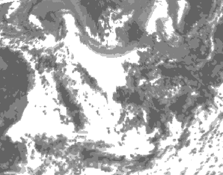 GDPS total cloud 210 hour forecast chart for Canada based on 2026/08/04 1200Z data