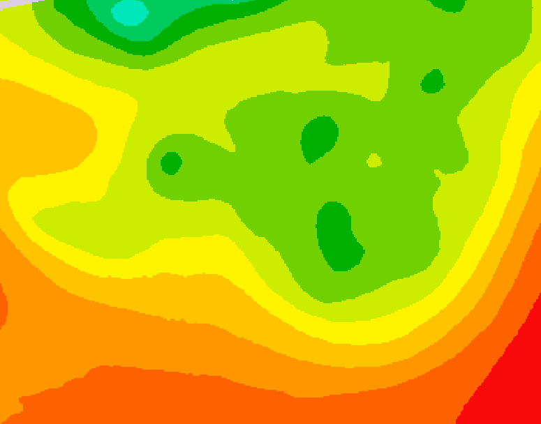 GDPS 500 millibar geopotential height 216 hour forecast chart for Canada based on 2026/08/05 0000Z data