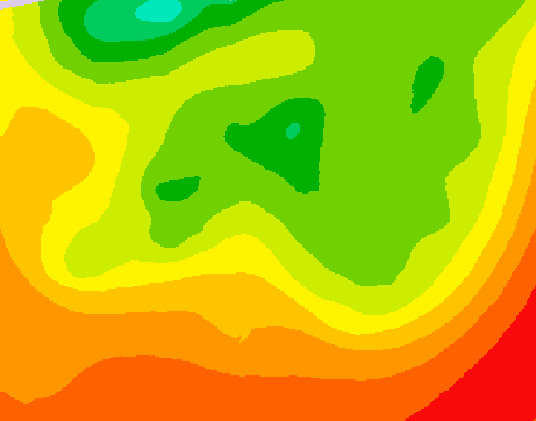 GDPS 500 millibar geopotential height 234 hour forecast chart for Canada based on 2026/08/05 0000Z data