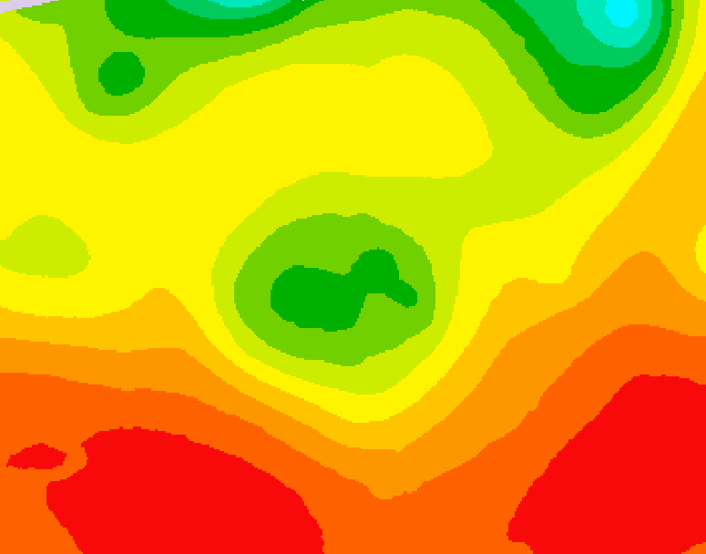 GDPS 500 millibar geopotential height 060 hour forecast chart for Canada based on 2026/08/05 1200Z data