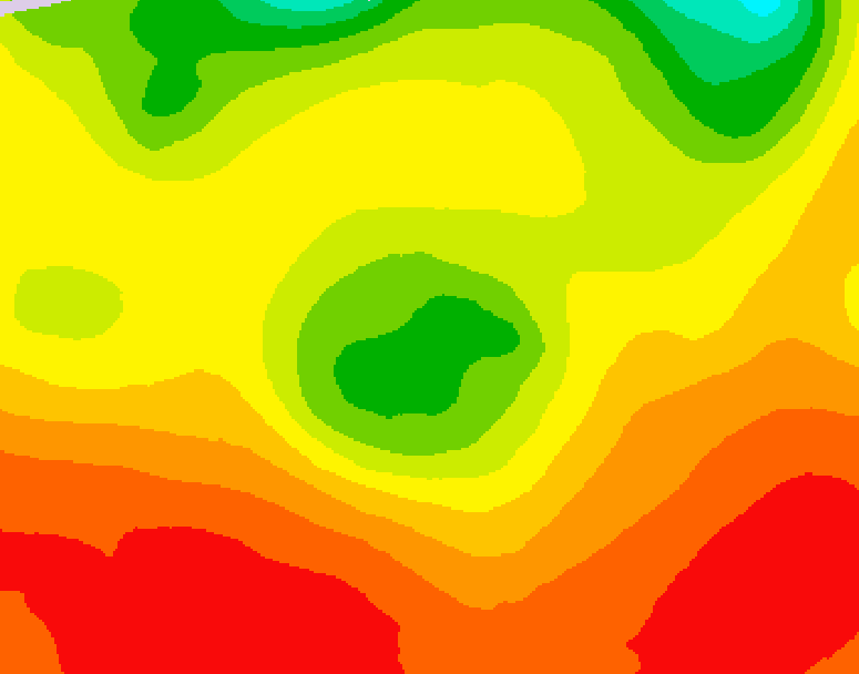 GDPS 500 millibar geopotential height 066 hour forecast chart for Canada based on 2026/08/05 1200Z data