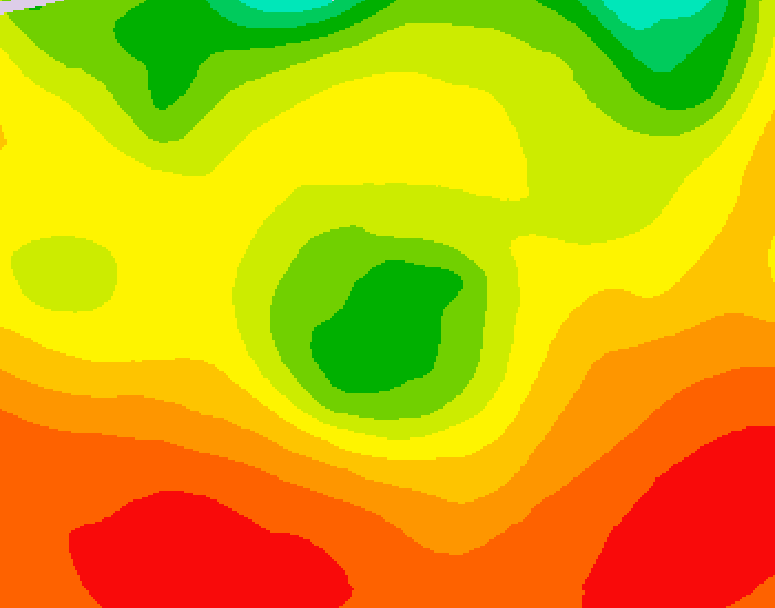 GDPS 500 millibar geopotential height 072 hour forecast chart for Canada based on 2026/08/05 1200Z data