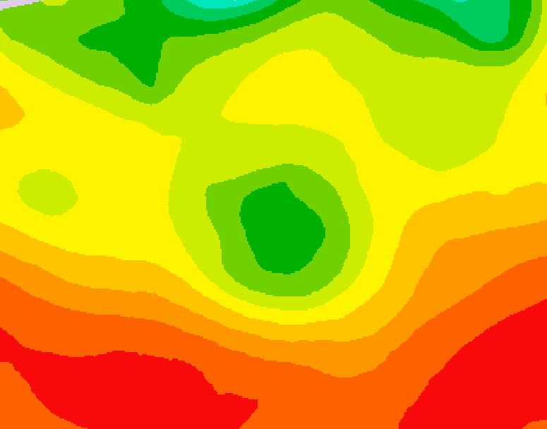 GDPS 500 millibar geopotential height 084 hour forecast chart for Canada based on 2026/08/05 1200Z data