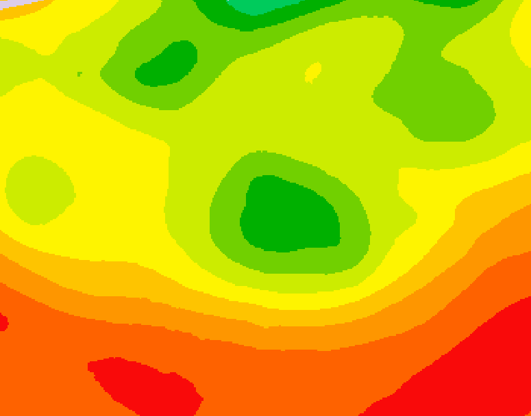 GDPS 500 millibar geopotential height 108 hour forecast chart for Canada based on 2026/08/05 1200Z data