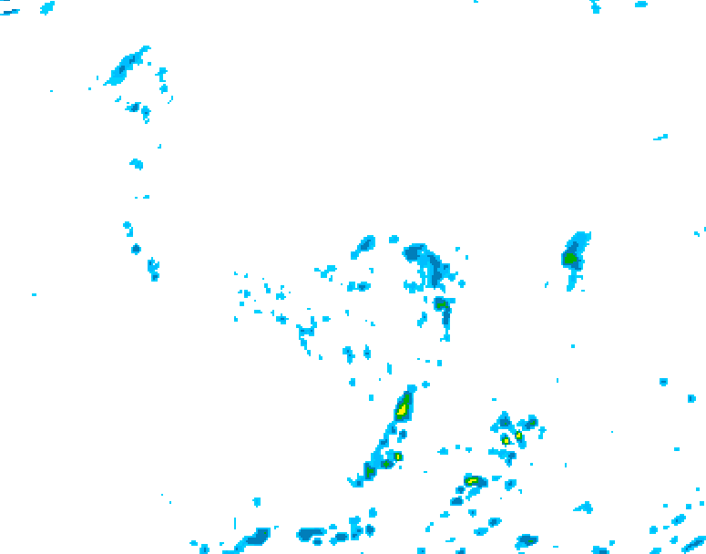GDPS precipitation 072 hour forecast chart for Canada based on 2026/08/05 0000Z data
