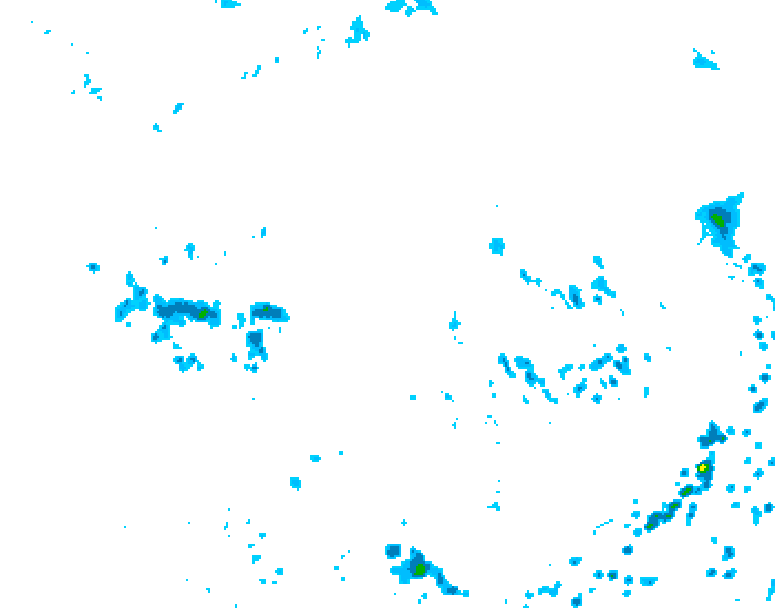 GDPS precipitation 210 hour forecast chart for Canada based on 2026/08/05 0000Z data
