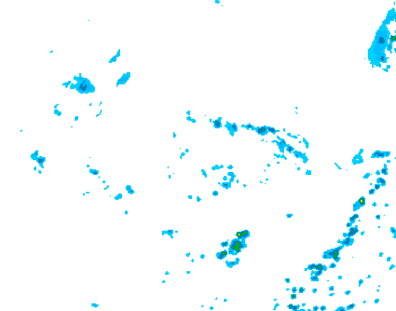 GDPS precipitation 120 hour forecast chart for Canada based on 2026/08/05 1200Z data