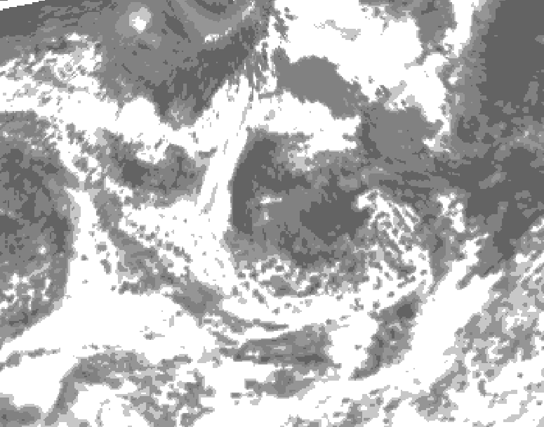 GDPS total cloud 144 hour forecast chart for Canada based on 2026/08/05 0000Z data