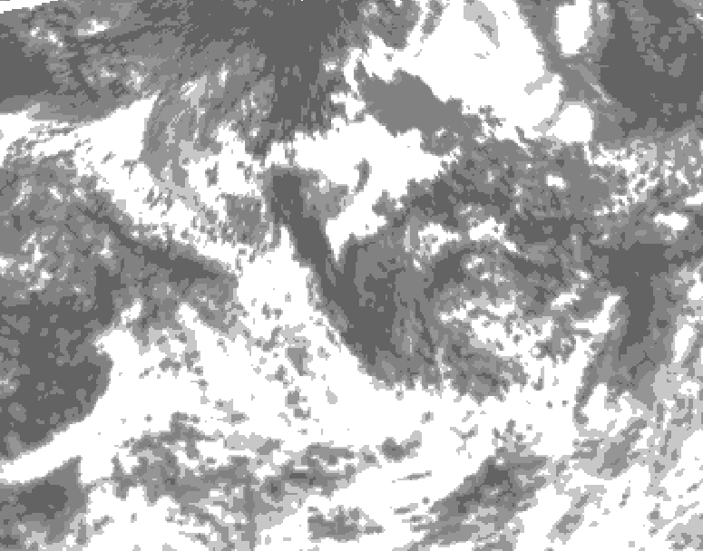 GDPS total cloud 192 hour forecast chart for Canada based on 2026/08/05 0000Z data