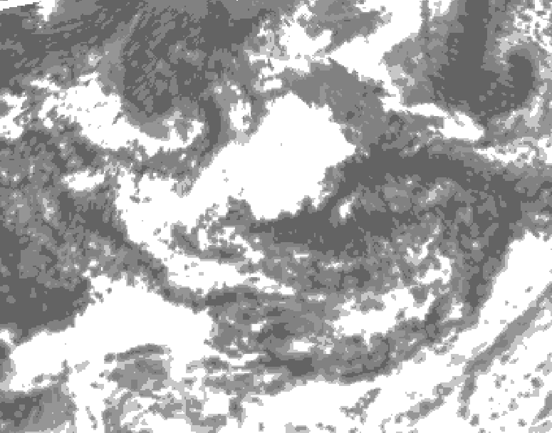 GDPS total cloud 168 hour forecast chart for Canada based on 2026/08/05 1200Z data