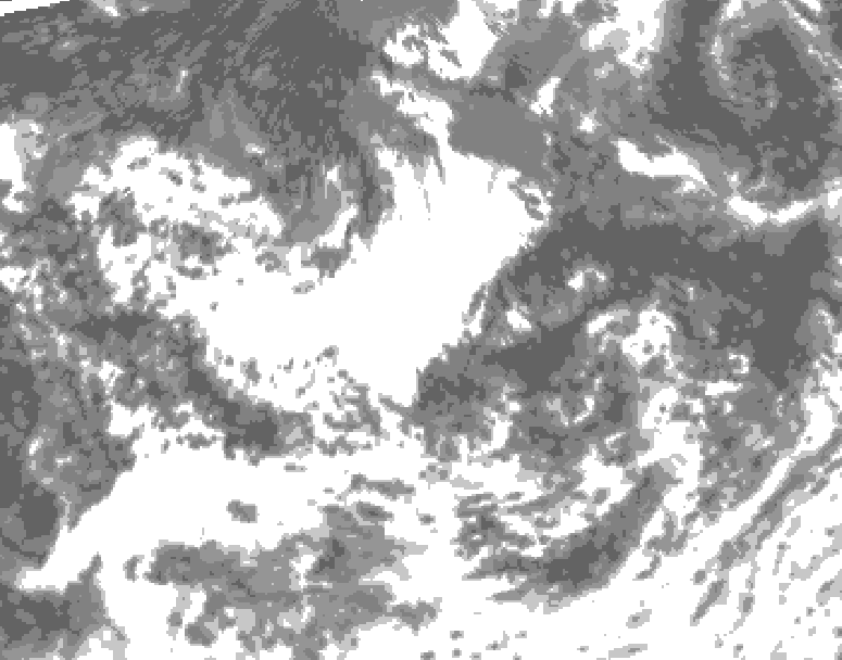 GDPS total cloud 186 hour forecast chart for Canada based on 2026/08/05 1200Z data