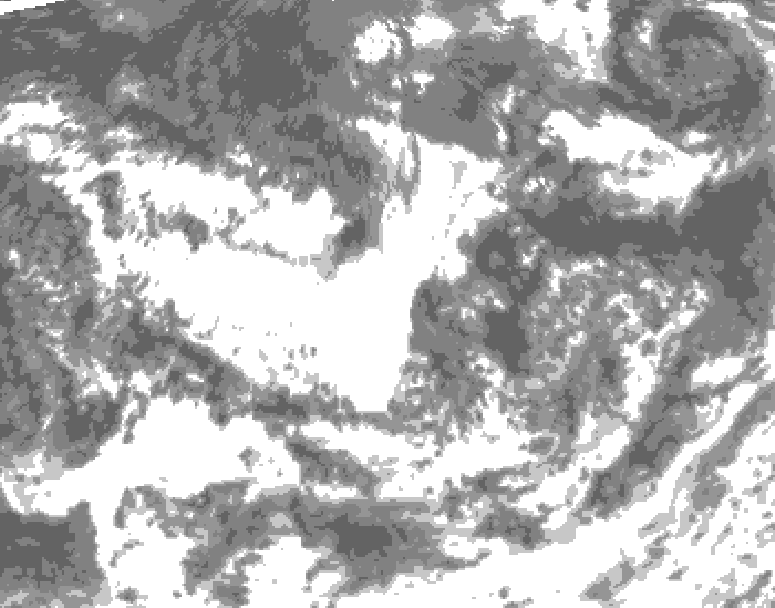 GDPS total cloud 198 hour forecast chart for Canada based on 2026/08/05 1200Z data