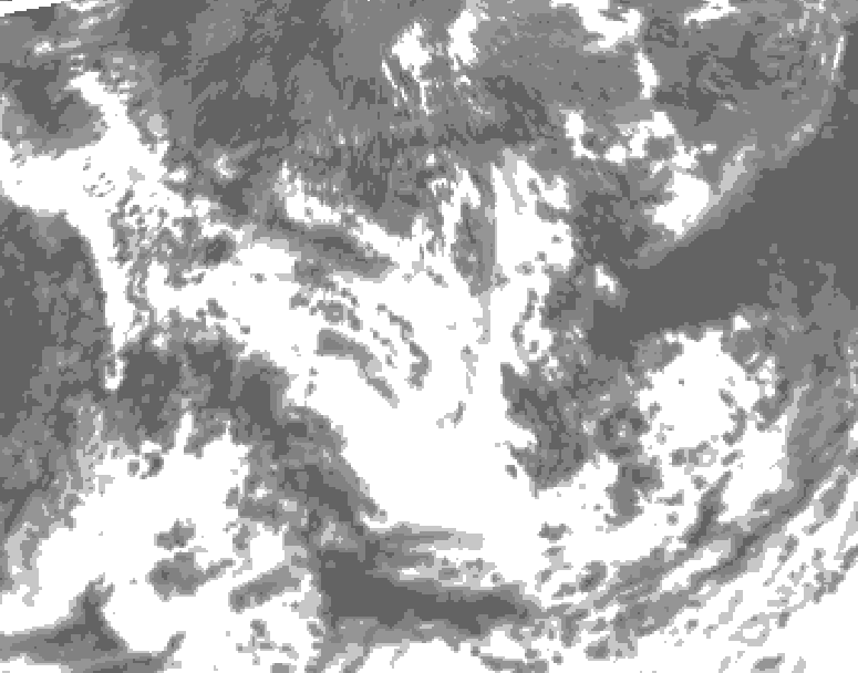 GDPS total cloud 234 hour forecast chart for Canada based on 2026/08/05 1200Z data