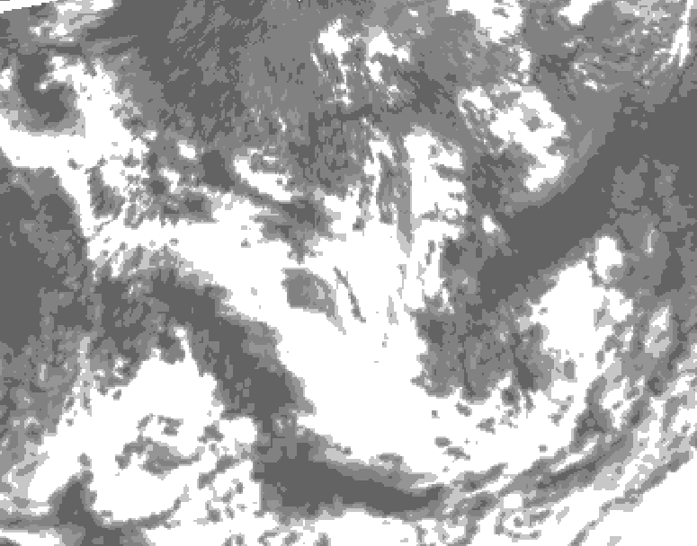 GDPS total cloud 240 hour forecast chart for Canada based on 2026/08/05 1200Z data