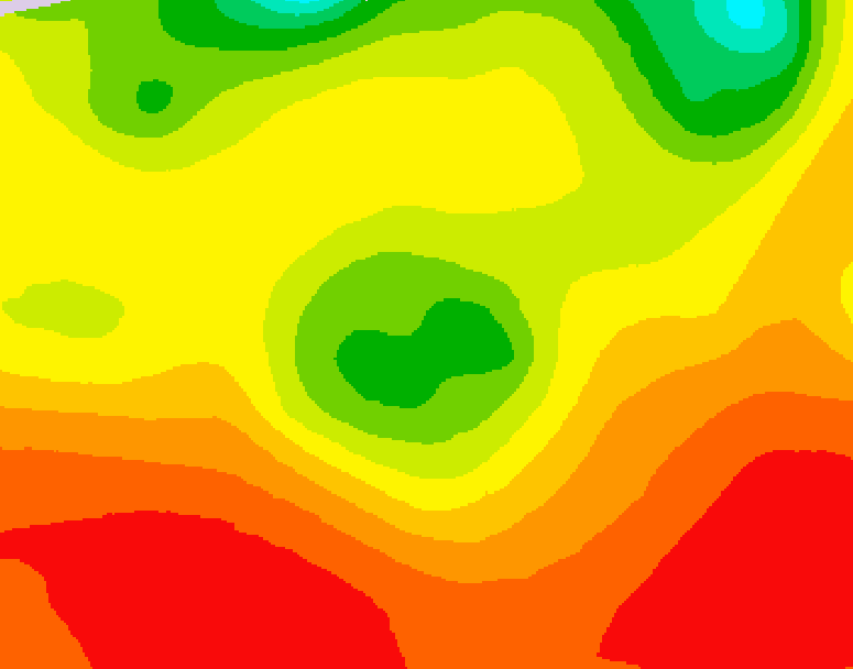 GDPS 500 millibar geopotential height 048 hour forecast chart for Canada based on 2026/08/06 0000Z data