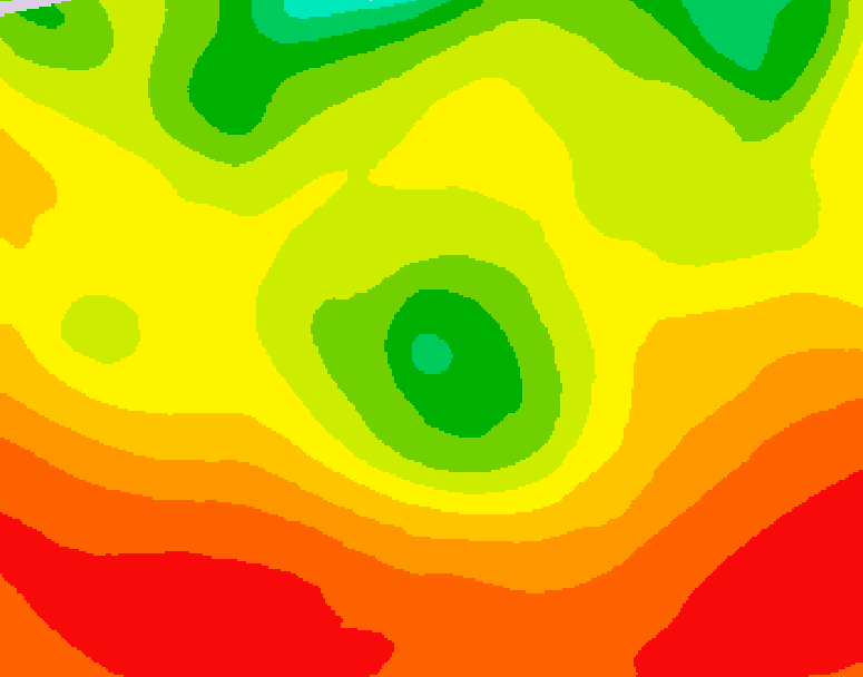 GDPS 500 millibar geopotential height 072 hour forecast chart for Canada based on 2026/08/06 0000Z data