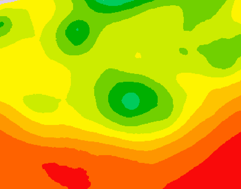 GDPS 500 millibar geopotential height 096 hour forecast chart for Canada based on 2026/08/06 0000Z data