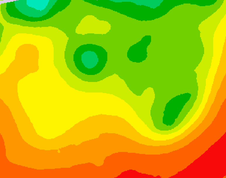 GDPS 500 millibar geopotential height 210 hour forecast chart for Canada based on 2026/08/06 0000Z data