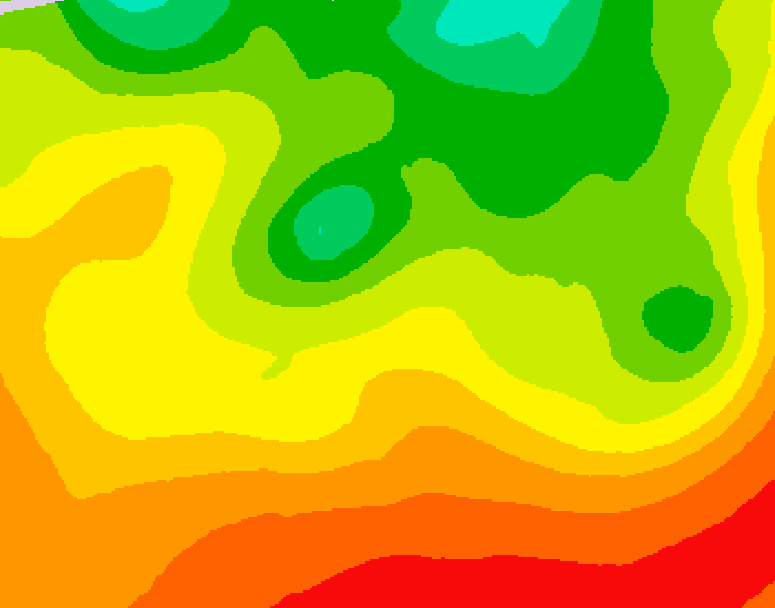 GDPS 500 millibar geopotential height 240 hour forecast chart for Canada based on 2026/08/06 0000Z data