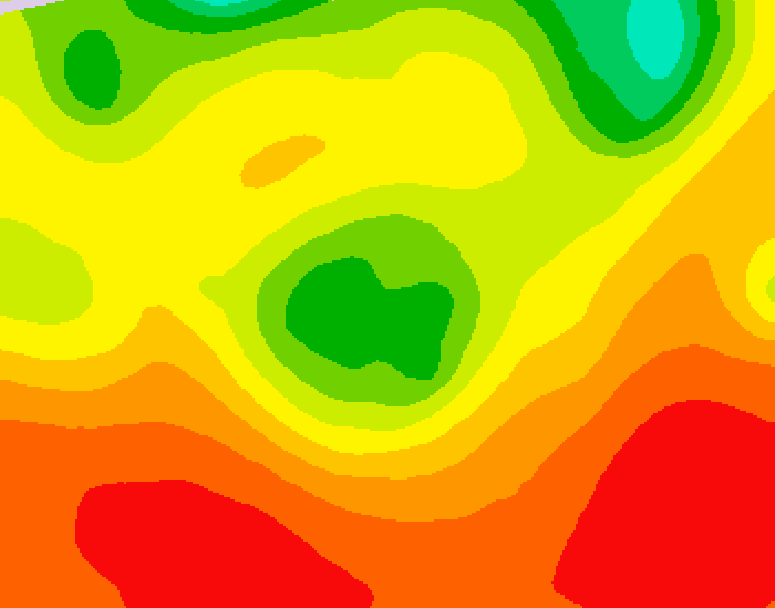GDPS 500 millibar geopotential height 024 hour forecast chart for Canada based on 2026/08/06 1200Z data