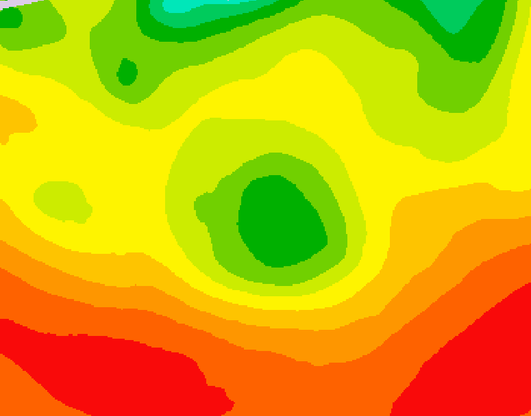 GDPS 500 millibar geopotential height 060 hour forecast chart for Canada based on 2026/08/06 1200Z data