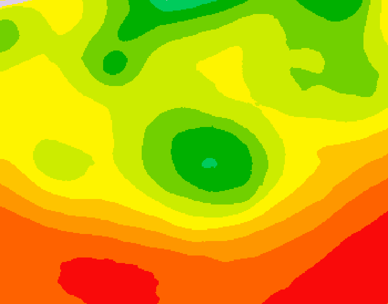 GDPS 500 millibar geopotential height 078 hour forecast chart for Canada based on 2026/08/06 1200Z data