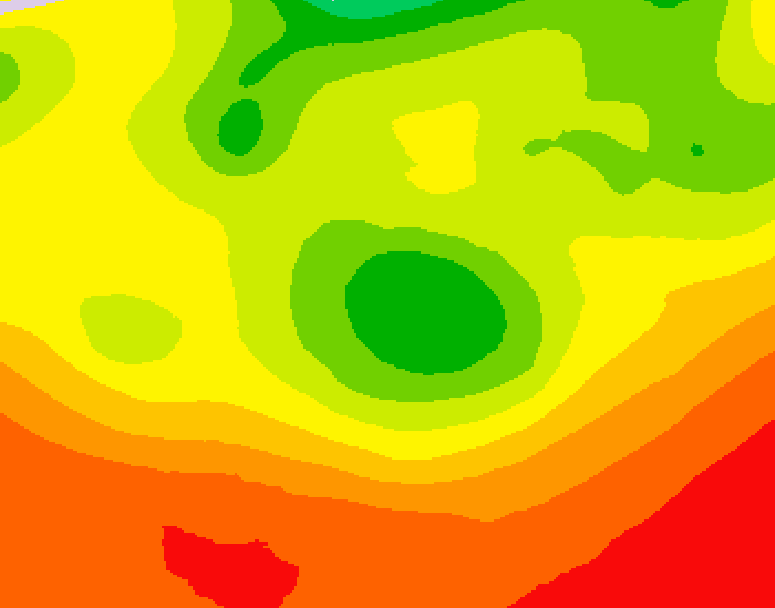GDPS 500 millibar geopotential height 084 hour forecast chart for Canada based on 2026/08/06 1200Z data