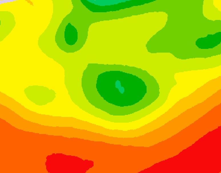 GDPS 500 millibar geopotential height 090 hour forecast chart for Canada based on 2026/08/06 1200Z data