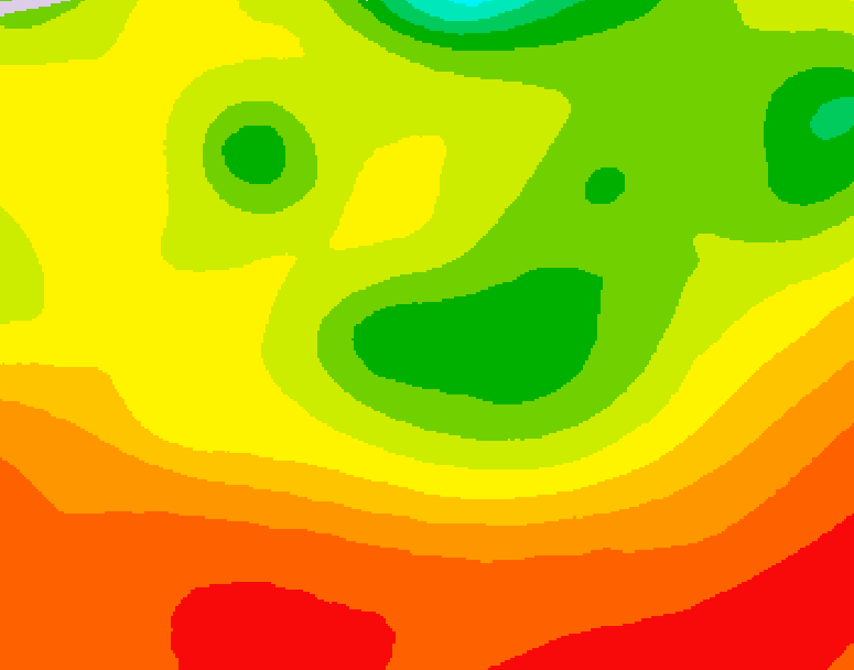 GDPS 500 millibar geopotential height 114 hour forecast chart for Canada based on 2026/08/06 1200Z data