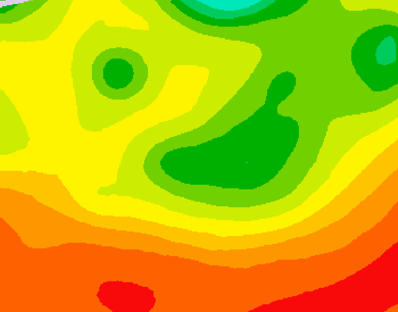 GDPS 500 millibar geopotential height 120 hour forecast chart for Canada based on 2026/08/06 1200Z data