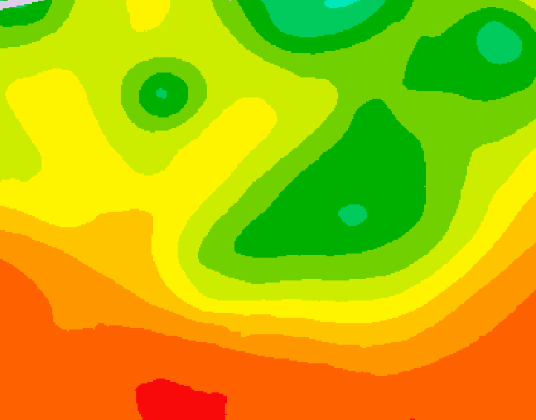 GDPS 500 millibar geopotential height 138 hour forecast chart for Canada based on 2026/08/06 1200Z data