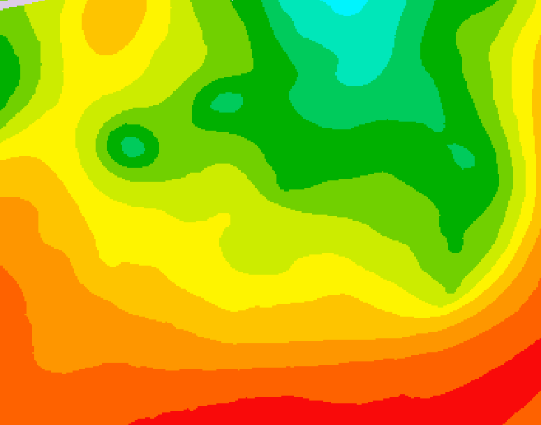 GDPS 500 millibar geopotential height 234 hour forecast chart for Canada based on 2026/08/06 1200Z data