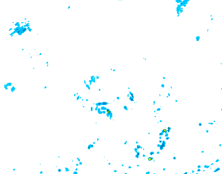 GDPS precipitation 024 hour forecast chart for Canada based on 2026/08/06 0000Z data