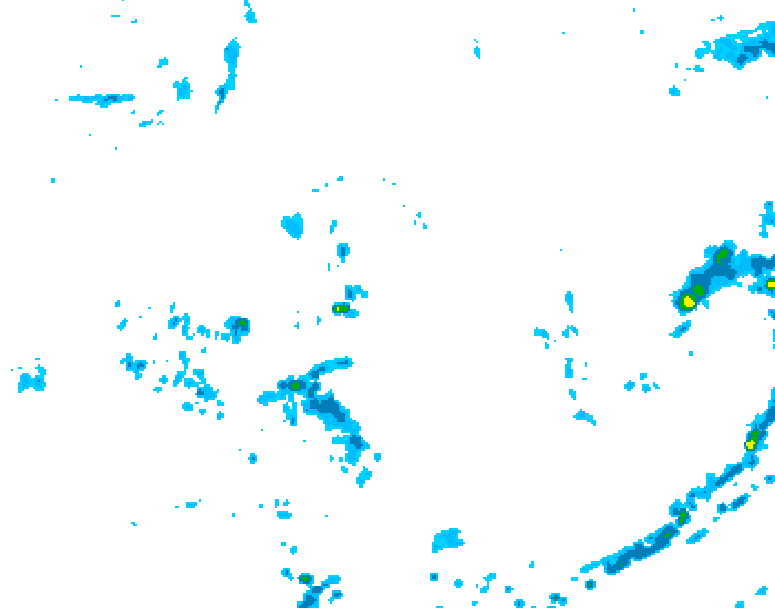 GDPS precipitation 240 hour forecast chart for Canada based on 2026/08/06 0000Z data