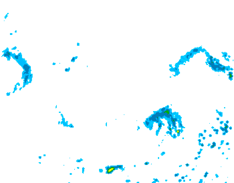 GDPS precipitation 174 hour forecast chart for Canada based on 2026/08/06 1200Z data