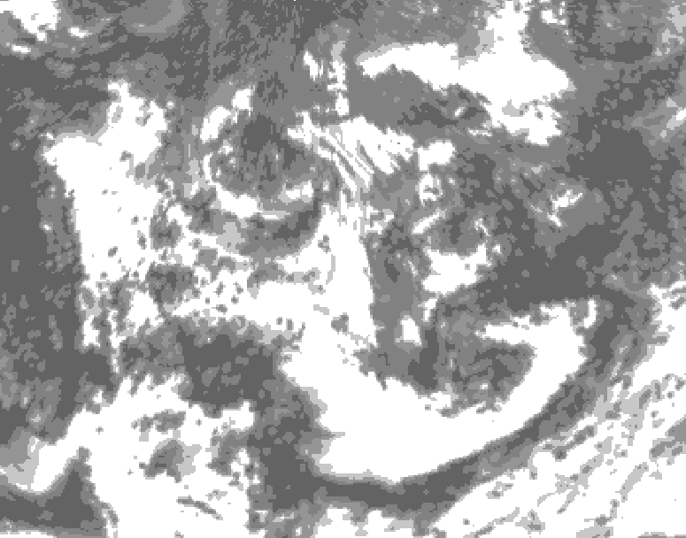 GDPS total cloud 204 hour forecast chart for Canada based on 2026/08/06 0000Z data
