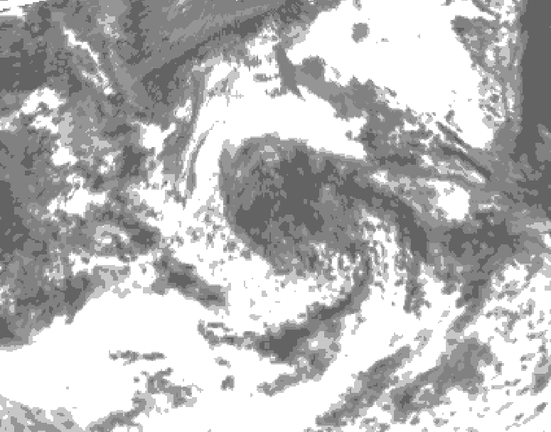 GDPS total cloud 078 hour forecast chart for Canada based on 2026/08/06 1200Z data
