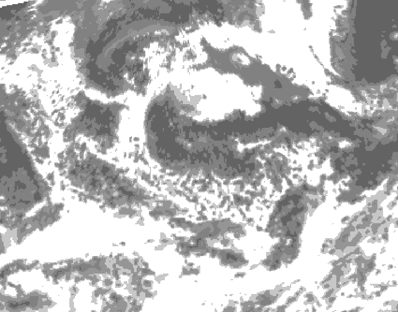 GDPS total cloud 108 hour forecast chart for Canada based on 2026/08/06 1200Z data