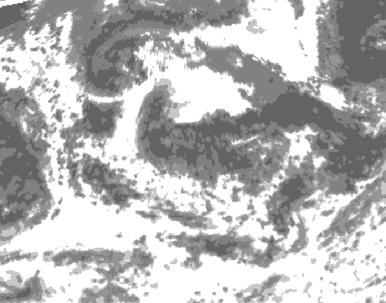 GDPS total cloud 114 hour forecast chart for Canada based on 2026/08/06 1200Z data