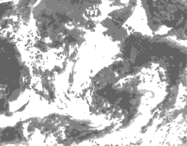 GDPS total cloud 162 hour forecast chart for Canada based on 2026/08/06 1200Z data