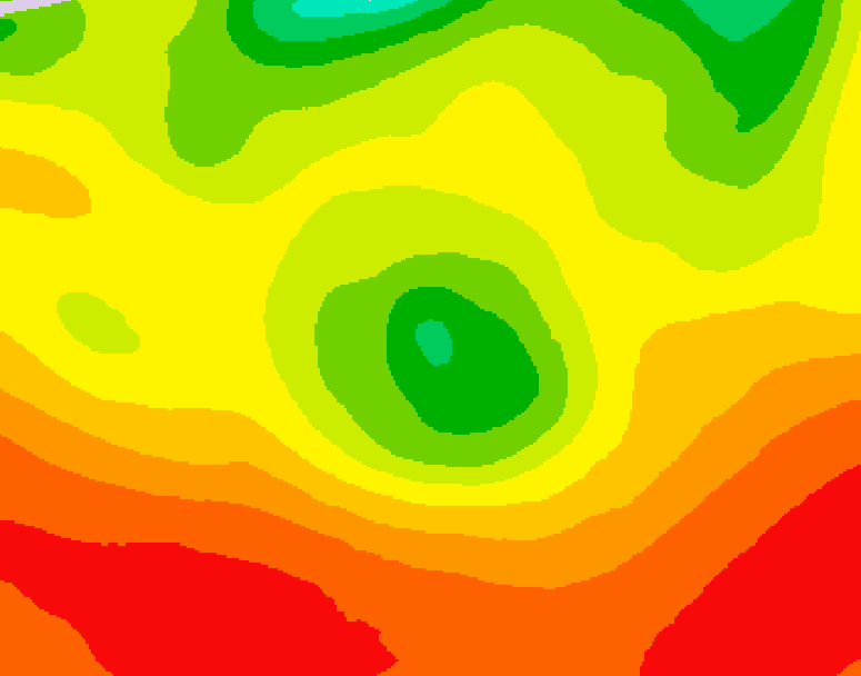 GDPS 500 millibar geopotential height 048 hour forecast chart for Canada based on 2026/08/07 0000Z data