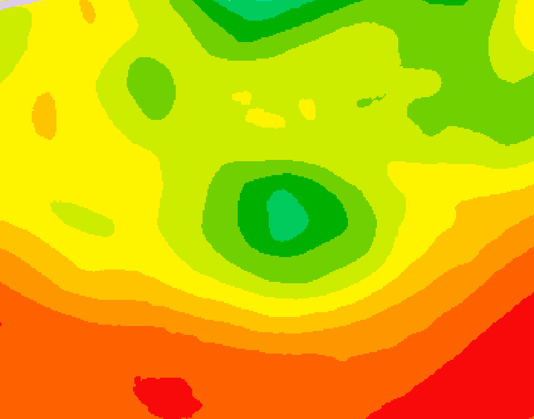 GDPS 500 millibar geopotential height 072 hour forecast chart for Canada based on 2026/08/07 0000Z data