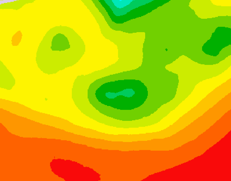 GDPS 500 millibar geopotential height 096 hour forecast chart for Canada based on 2026/08/07 0000Z data